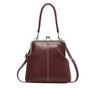 Bolso de mano vintage ajustable - de piel sintética con cerradura - Bolso de hombro retro estilo británico para mujer, soporte compacto para teléfono, trabajo, viajes, al aire libre, uso diario