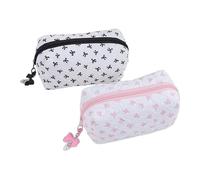 Bolso De Maquillaje con 2 Piezas Estuche para Lápices con | Organizadores De Neceseres Monos Esteticos Para Ninas Escuela Belleza Aseo Viaje