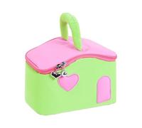Bolso De Maquillaje De Viaje - Neceser Grande con Forma De Casa - Organizador De Artículos De Higiene Bolsa Cosmética Portátil para Mujeres Y Niñas Uso Diario Profesional Gimnasio Viajes Aire Libre