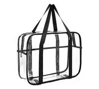 Bolso de Maquillaje,ONEGenug Bolso de Aseo Transparente, Bolso Cosmético Qrueso de Transprent, Organizador de Maquillaje Impermeable Organizador de Bolsas Grande Fácil de Limpiar