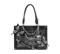 Bolso de mariposa, bolso de mariposa - bolso de estilo mariposa oscuro, bolso de mariposa tiene un diseño estético extraordinario, agregando un toque de refinamiento a su costu, Negro , Se référer au