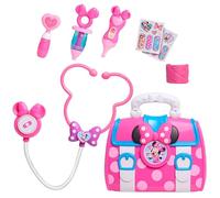 Bolso de médico con Accesorios Minnie Mouse Bow-Care de Disney Junior, 9 Piezas, Juego de simulación e imaginativo; Juguetes para niños a Partir de 3 años de Just Play