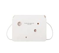 Bolso de mensajero para mujer, diseño moderno, correa ajustable con hebilla, bolso de hombro para mujer, blanco, Talla única