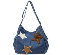 Bolso De Mujer Mensajeros Estrellas Bolsos Mezclilla Gran Capacidad Bandolera Hombro Estudiante Escuela Bandolera Mezclilla Mujer Bolsos Hombro Gran Capacidad Lovely Star