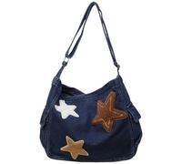 Bolso De Mujer Mensajeros Estrellas Bolsos Mezclilla Gran Capacidad Bandolera Hombro Estudiante Escuela Bandolera Mezclilla Mujer Bolsos Hombro Gran Capacidad Lovely Star