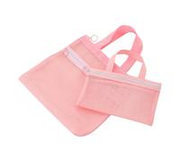 Bolso de mujer para hombre, bolsa de malla cosmética portátil de avión | 2 organizadores con asa para el trabajo, fitness, escuela, aeropuerto, viajes, vacaciones, Rosa., ver descripción, Ver
