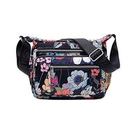 Bolso de nailon para mujer, bolso de mensajero de un solo hombro, casual, de gran capacidad, para mujer, bolsa de mensajero, bolsa de lona para hombre, b, Talla única