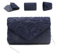 Bolso de noche 9x2x5 Elegante Fashion Lace Bolsos de noche para mujeres con bolso de hombro con correa para mujeres Prom bode
