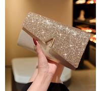 Bolso de Noche de Lujo, Clutch de Banquete con Lentejuelas para Mujer, Bolso de Tipo Sobre para , Bolso de Cuerpo, con Correa de Cadena para el
