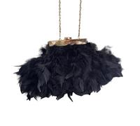 Bolso De Noche De Plumas Bolso de noche, bolso de mano de felpa con plumas, bolso de mano con cadena desmontable, mini bolso cruzado, bolso de boda for fiesta de graduación Bolso De Embrague De Plumas