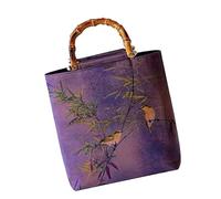 Bolso de noche para mujer, bolso pequeño a juego, estilo chino, con forma de bambú, asa superior, bolso pequeño a juego, estilo chino