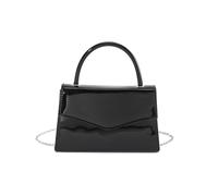 Bolso de noche para mujer, de piel sintética, para boda, cóctel y graduación, bolso cruzado con correa de cadena