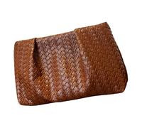 Bolso de Noche Tejido de Lujo para Mujer, Bolso de Mano de PU con Textura espaciosa, Accesorio de Boda y Compras, Bolso de Noche