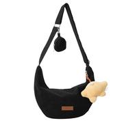 Bolso de pana para un solo hombro, adecuado para mujeres, ideal para la oficina, compras y viajes, adecuado para mujeres a las que les gusta lo simple