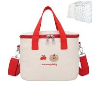 Bolso de pañales pequeño - Linda de maternidad de viaje con compartimento aislante | de almacenamiento de gran capacidad, bolsas de pañales ajustables para bebés, cochecitos y salidas