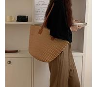 Bolso de para mujer, de paja tejida, de gran capacidad, tipo cesta, bolsos de de moda, de lujo, diseño, para playa, Bali, compras, tote bags