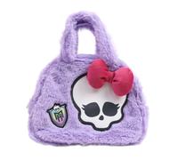 Bolso de paseo Monster High accesorio para niños bolso de mano de peluche con asas modelo bolos, Lila., 21 cm