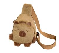 Bolso De Pecho Animales Dibujos Animados Hombro Suave Mensajeros Animales Felpa Bandolera Preciosos Desplazamientos para Niñas Hombro Capibara Felpa Bandolera Encantadora Cofre