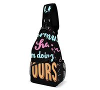 Bolso de Pecho Cita de barbero: No te preocupes por mi cabello, yo me encargo del tuyo. Poliéster Mochila Bandolera Antirrobo Bandolera para Montañismo Caminar Trabajo