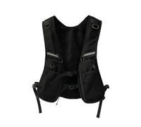 Bolso de pecho para hombre: paquete de chaleco para correr, bolsa de almacenamiento ligera ajustable, equipo de fitness transpirable | Bolsa frontal para ejercicio al aire libre, trail running