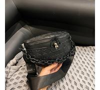 Bolso de pecho para mujer con calavera de Halloween en relieve, color sólido, moda , bolso de versátil, bolso cruzado, bolso de cintura para mujer