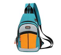 Bolso de pecho para mujer Mochila impermeable de gran capacidad Bolso de hombro casual Bandolera Bandolera versátil Bandolera para hombre Camuflaje, verde, Talla única