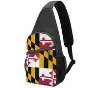 Bolso de Pecho portátil de Gran Capacidad con diseño de la Bandera de Maryland, diseño Floral, pájaro, paraíso Tropical Hawaiano, Bolso de Pecho de un Solo Hombro