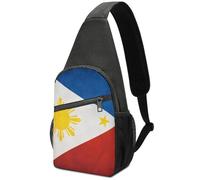 Bolso de Pecho portátil de Gran Capacidad con diseño de pájaro Floral y Bandera de Filipinas, para el paraíso Tropical de Hawái, Bolso de Pecho de un Solo Hombro.