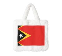 Bolso de peluche de la República Democrática de Timor-Leste, perfecto para otoño e invierno, ideal como monedero, regalo ideal para Navidad y día de San Valentín