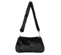 Bolso De Peluche Plush Bag Women's Casual Shoulder Animal Print Leopard Lady Underarm Female Messenger Crossbody Bags(Color 1)