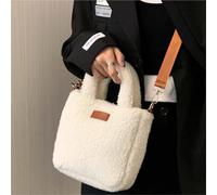 Bolso De Peluche Plush Bag Women's Small Bucket Bags Winter Fashion Ladies Shoulder Crossbody Soft Purse Female Handbags