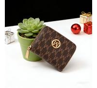 Bolso de pequeño de mujer, cierre de cremallera con múltiples ranuras para tarjetas, mini de moda europea y americana - Estampado vintage para mujer, regalo de San Valentín