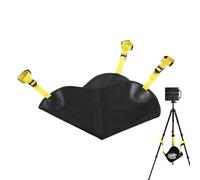 Bolso de piedra de trípode: saco de de peso de fotografía de 9.0 pulgadas para trípodes de cámara, almacenamiento de accesorios ajustables con configuración rápida, bolsa de trípode para astrofo