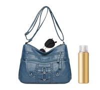 Bolso de piel para mujer, bolso de la correa de la moda, con varios bolsillos, ideal para el trabajo, negocios, viajes, casual o formal