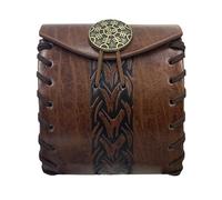 Bolso de piel sintética con forma de cubo, monedero pequeño renacentista, bolso medieval, monedero de cosplay para hombres y mujeres, cinturón de cubo pequeño, monedero de piel sintética para mujeres