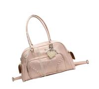 Bolso de piel sintética de estilo coreano con diseño de encaje para mujer que busca una mezcla de moda y funcionalidad, bolsa de viaje para axilas para mujer, b, One Size