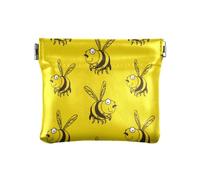 Bolso de piel sintética para cambiar, bonito organizador de tarjetas para niñas, mujeres, bolso de mano divertido de abejas coleccionar, Funny Bees Collection, 1 size, Moderno / Equipada