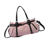 Bolso de piel sintética para mujer, estilo retro, con correa desmontable, para uso diario, Pink