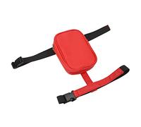 Bolso de Pierna con Arnés para Muslo, Riñonera de Gran Capacidad para Mujer, Monedero de Piel Sintética para Pierna, Cartera para Exteriores, Rojo, M