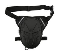 Bolso de pierna de goteo, bolso de muslo de exterior de alto rendimiento, cómodo, ajustable, ahorro de espacio, moderno, PVC, impermeable, para scooter (negro mate), negro mate, Talla única