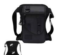 Bolso de Pierna para Hombres,Bolso de Pierna abatible | Riñonera para Montar en Motocicleta,Bolsa de Muslo para Motocicleta, riñonera con múltiples Bolsillos, Bolsa para Mujeres y Hombres