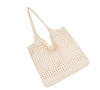 Bolso de playa Veranos Playas para Mujer Bolsos de Malla Estética Bolsos Hoboes de Punto Hippie Bolsos de Hombro Regalo Playa de Malla con Cremallera
