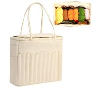 Bolso de - Suministros de Manualidades de Gran Capacidad,de Viaje para Proyectos de Ganchillo y Tejer - para Hogar Acampada Herramientas Exteriores Ganchos Mujeres Mamá Adultos