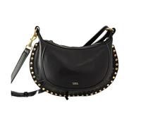 Bolso De Tachuela Con Tachuelas Bolso bandolera retro con diseño clásico de media luna y remaches dorados, popular en internet.(Black)