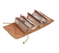 Bolso De Tocador Enrollado - Organizador De Maquillaje Plegable, Bolsa De Cosmética De Viaje Penal | Oxford Fabric Case Con Compartimentos Para Vacaciones, Viajes De Negocios, Almacenamiento Diario