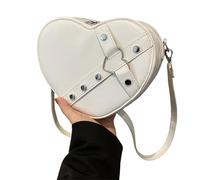 Bolso de Uso Diario, Bandolera de para teléfono, mensajeros Elegantes, Hombro en Forma de corazón para Viajes, Uso Diario, Bolso con Forma de corazón para Mujer