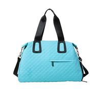 Bolso de viaje con compartimento para zapatos de separación húmeda y seca para entusiastas del gimnasio, padres que llevan necesidades diarias, elegante bolsa de gimnasio para mujeres, Blue, Mass