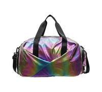 Bolso De Viaje De Gran Tamaño Compartimento Impermeable Correa De Hombro Ajustable Uso Funcional para Mujeres Y Hombres Bolsa De Entrenamiento Espaciosa con Diseño Colorido