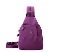 Bolso de Viaje Impermeable de Dos vías, Bandolera Convertible Oxford antirrobo, diseño 3 en 1, Elegante y eficiente. (Purple)