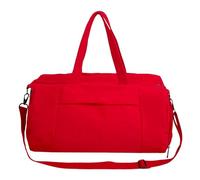Bolso de viaje ligero 2025 espacioso de nailon, resistente al agua, con múltiples compartimentos, asa multiuso, para deportes y negocios, Red, Mass Beauty